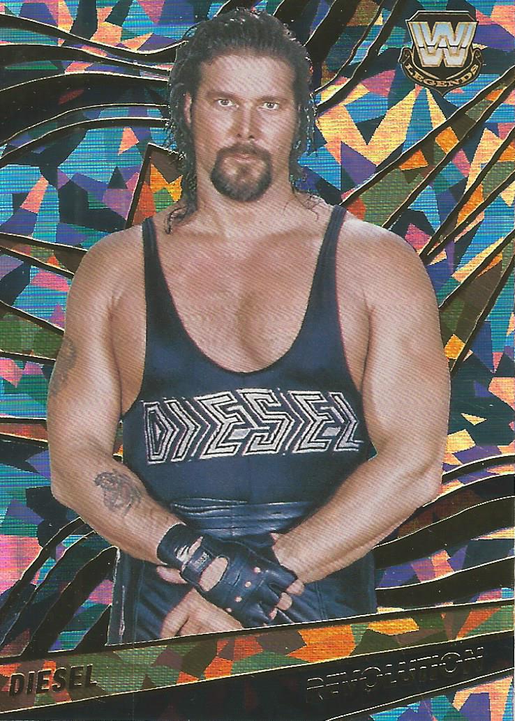 WWE Panini Revolution 2022 Trading Cards Diesel FRACTAL No.124