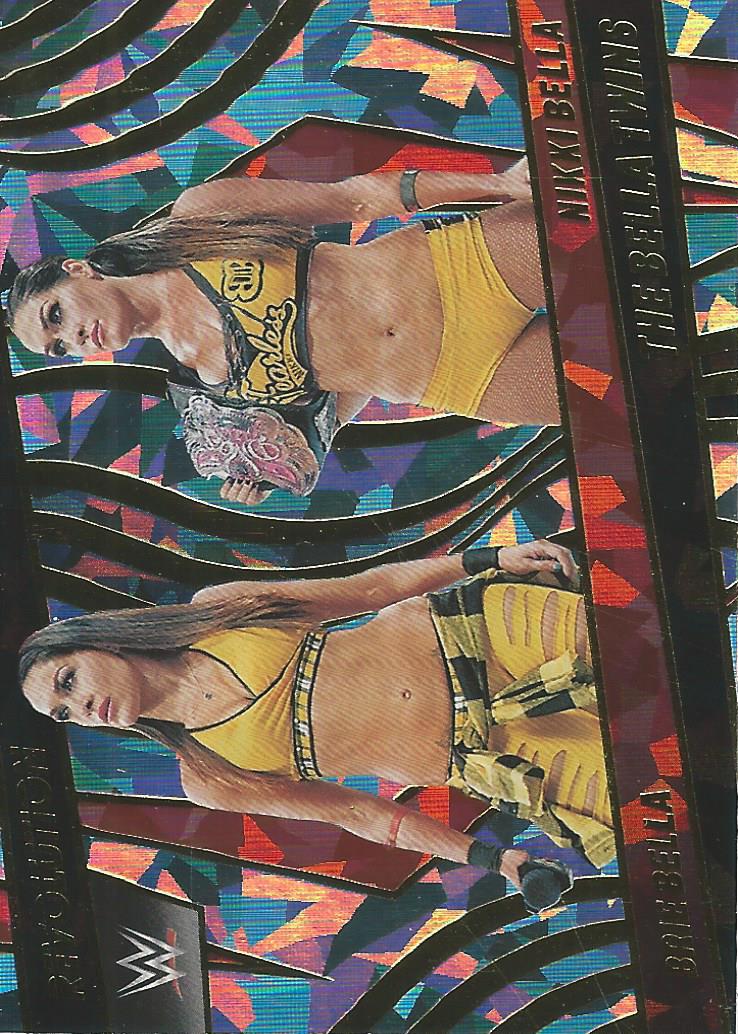 WWE Panini Revolution 2022 Trading Cards Bella Twins FRACTAL No.145