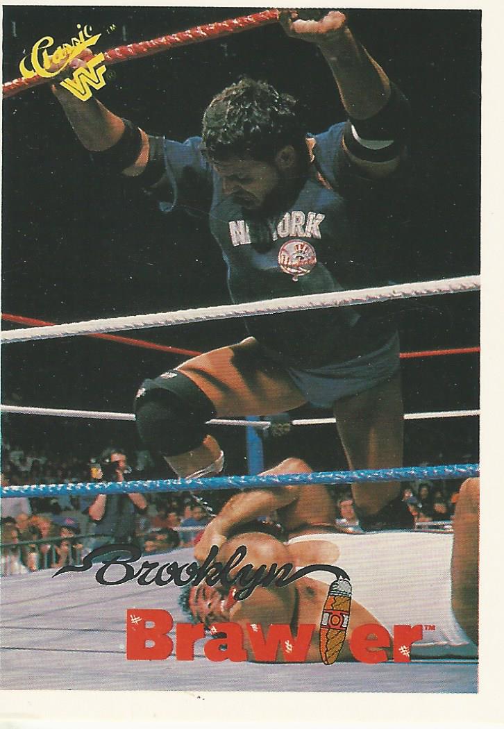 WWF Classic Trading Cards 1990 Brooklyn Brawler No.100