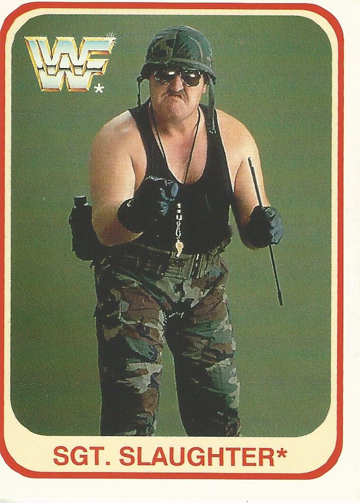 WWF Merlin 1991 Trading Cards Sgt Slaughter No.101