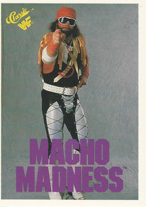 WWF Classic Trading Cards 1990 Macho Man Randy Savage No.105