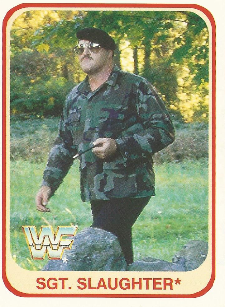 WWF Merlin 1991 Trading Cards Sgt Slaughter No.105
