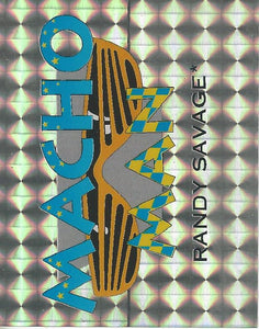 WWF Merlin Stickers 1991 Macho Man Randy Savage Foil No.185