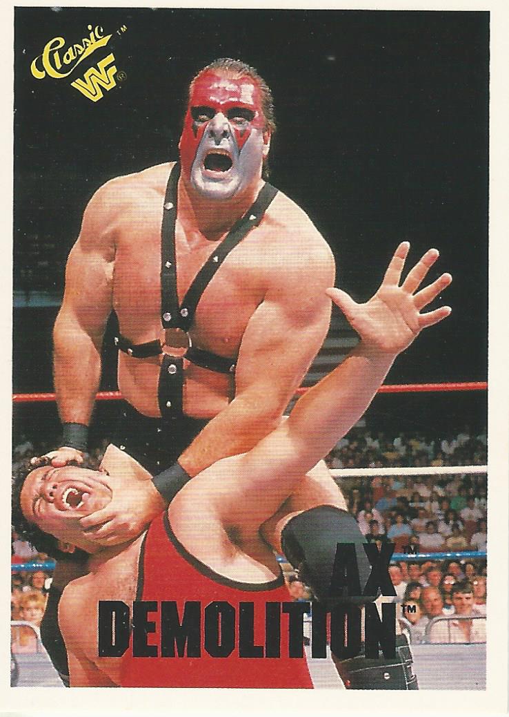 WWF Classic Trading Cards 1990 AX Demolition No.107