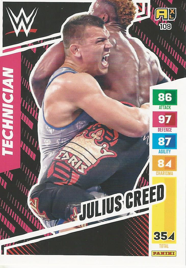 WWE Panini XL Adrenalyn 2024 Trading Cards Julius Creed No.109