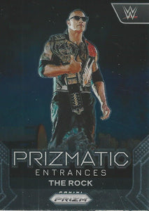 WWE Panini Prizm 2024 Trading Cards Prizmatic Entrances The Rock No.12