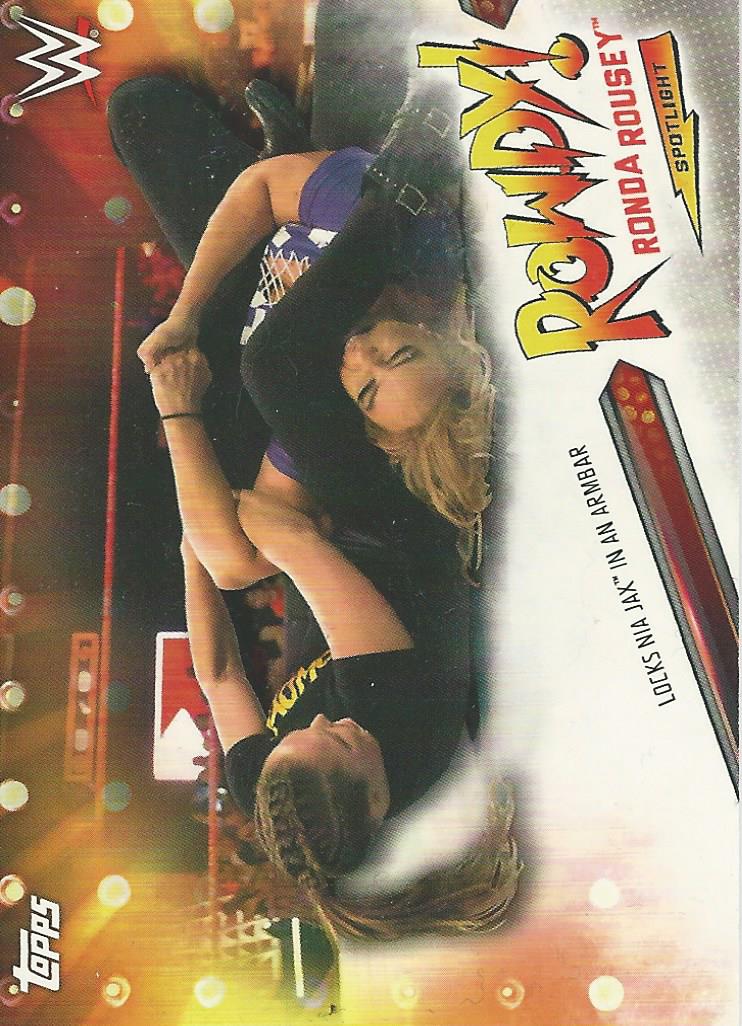 WWE Topps Raw 2019 Trading Cards Ronda Rousey 14 of 20