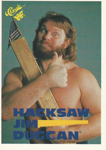 WWF Classic Trading Cards 1990 Hacksaw Jim Duggan No.110