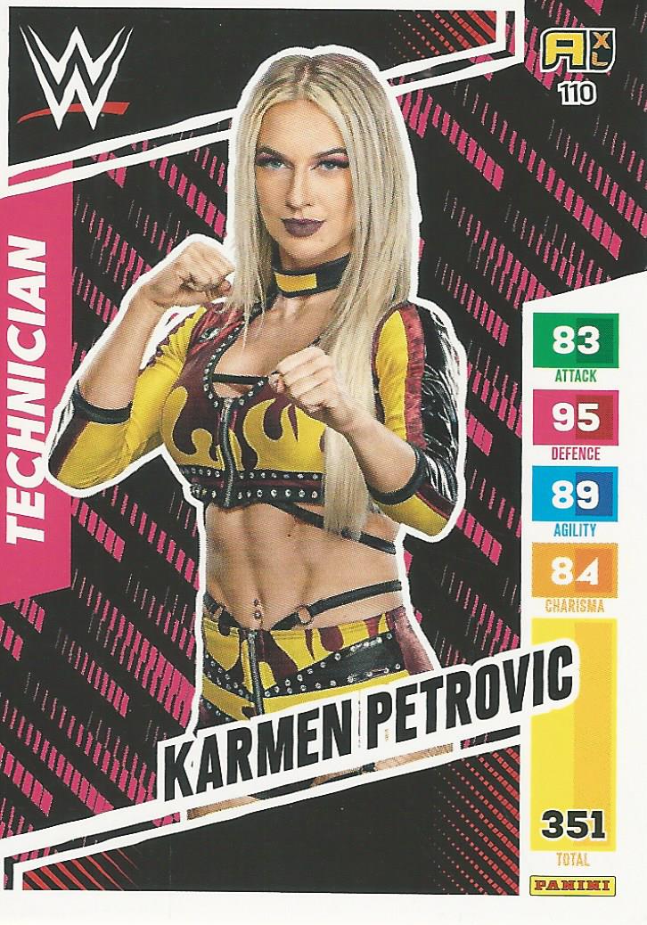 WWE Panini XL Adrenalyn 2024 Trading Cards Karmen Petrovic No.110 Rookie