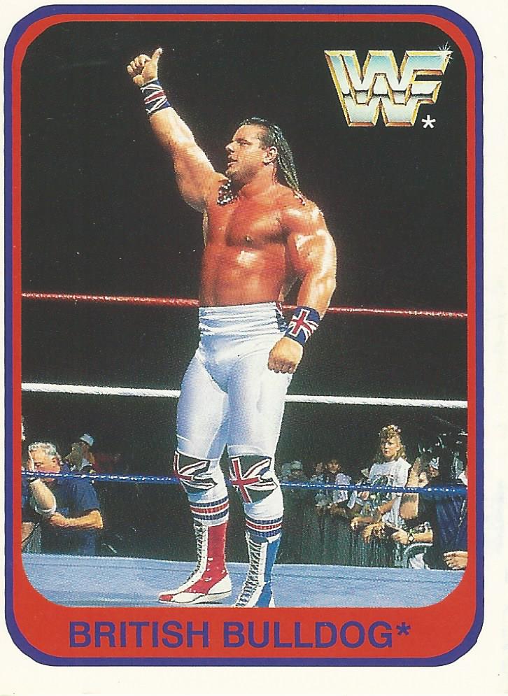 WWF Merlin 1991 Trading Cards British Bulldog No.111