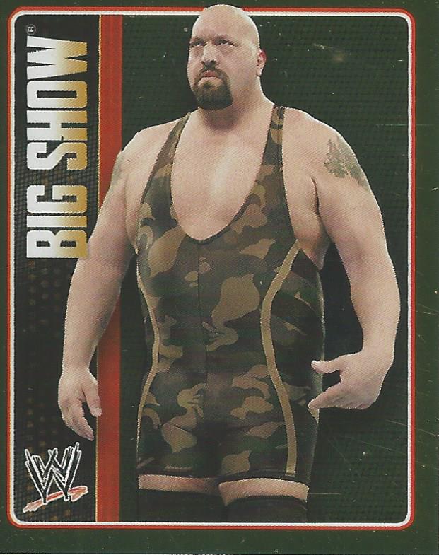 WWE Topps Icons 2013 Sticker Collection Big Show Foil No.112