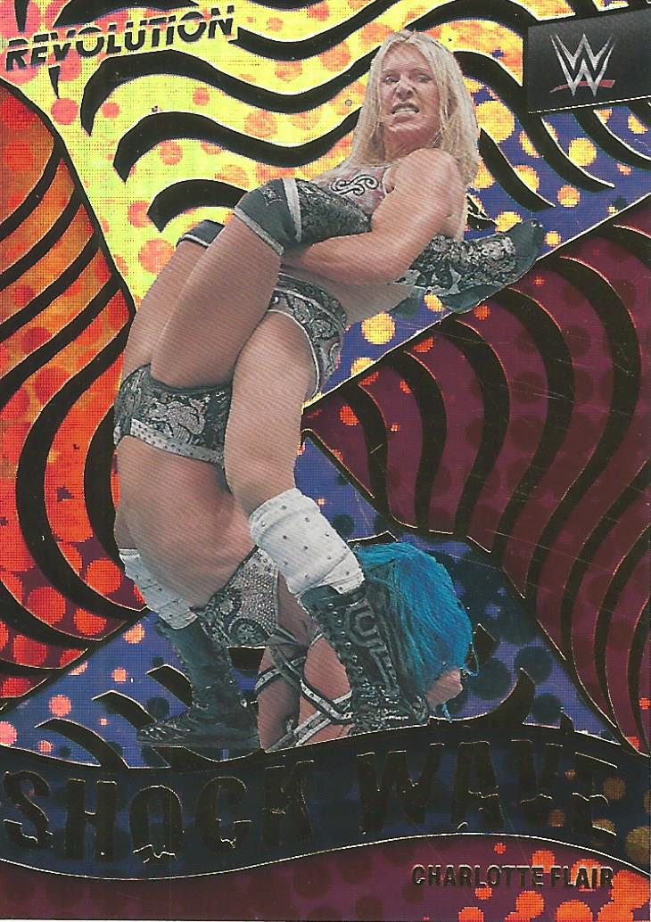 WWE Panini Revolution 2022 Trading Cards Charlotte Flair SHOCKWAVE No.13