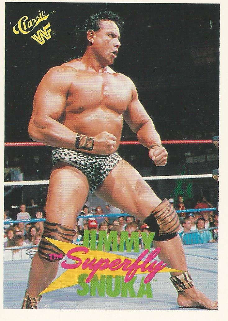 WWF Classic Trading Cards 1990 Jimmy Snuka No.114
