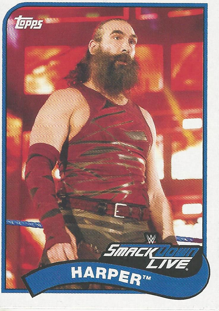 WWE Topps Heritage 2018 Trading Cards Harper No.114