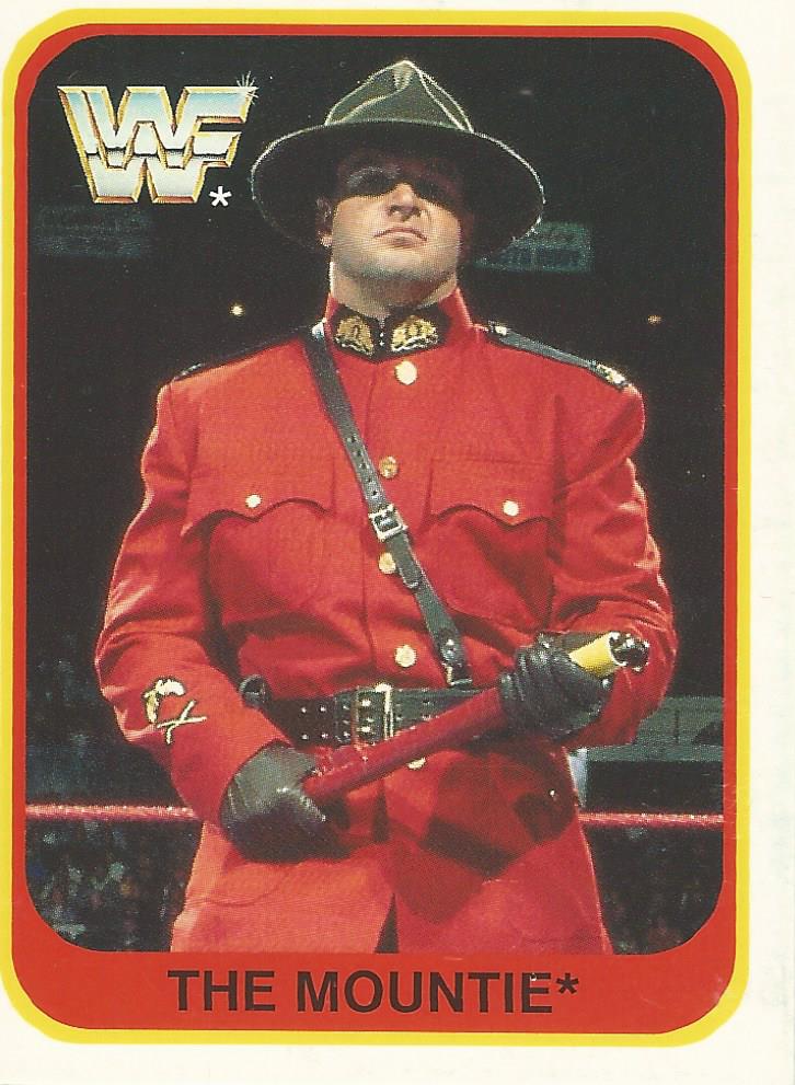 WWF Merlin 1991 Trading Cards The Mountie No.116
