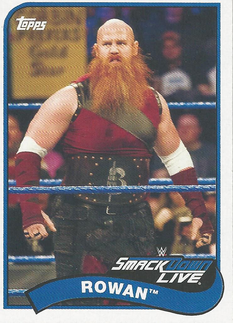 WWE Topps Heritage 2018 Trading Cards Rowan No.117