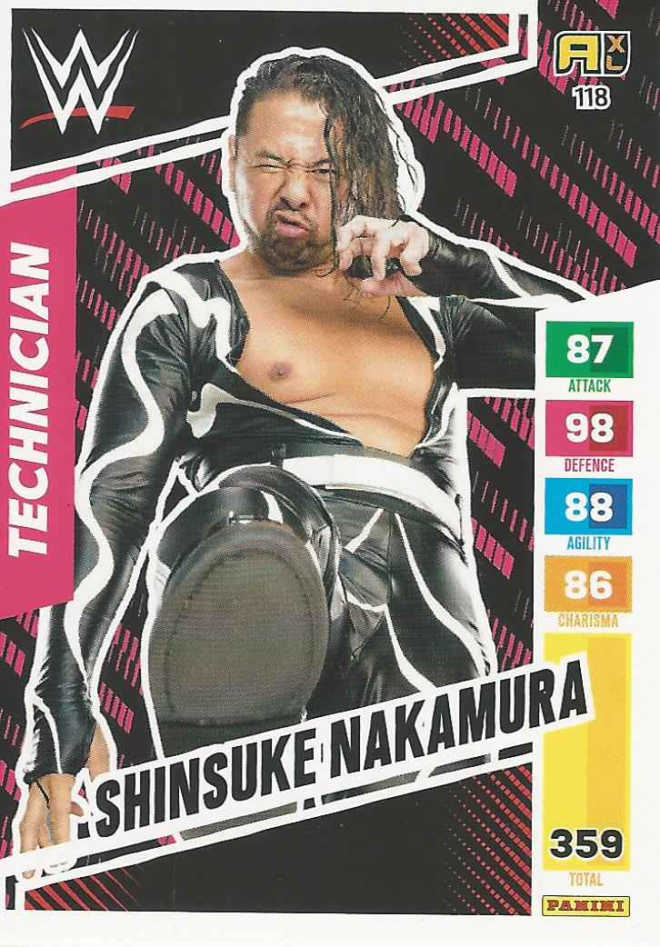 WWE Panini XL Adrenalyn 2024 Trading Cards Shinsuke Nakamura No.118