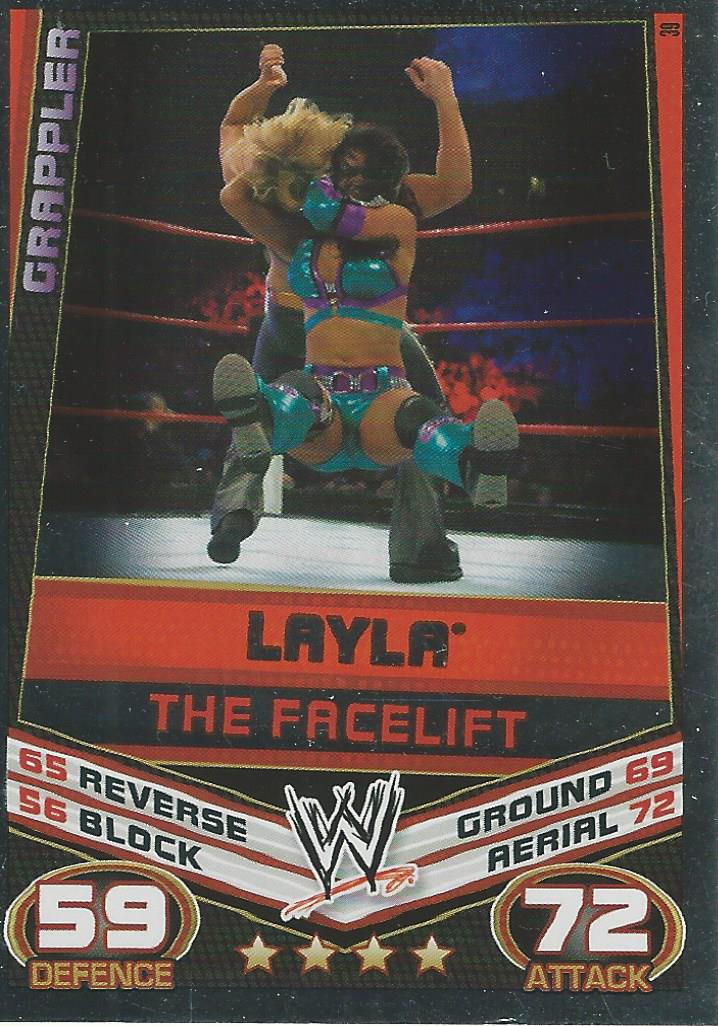 WWE Topps Slam Attax Rebellion 2012 Trading Cards Layla No.39