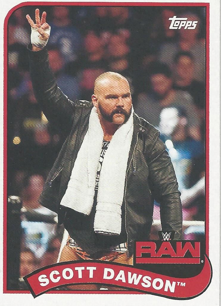 WWE Topps Heritage 2018 Trading Cards Scott Dawson No.118