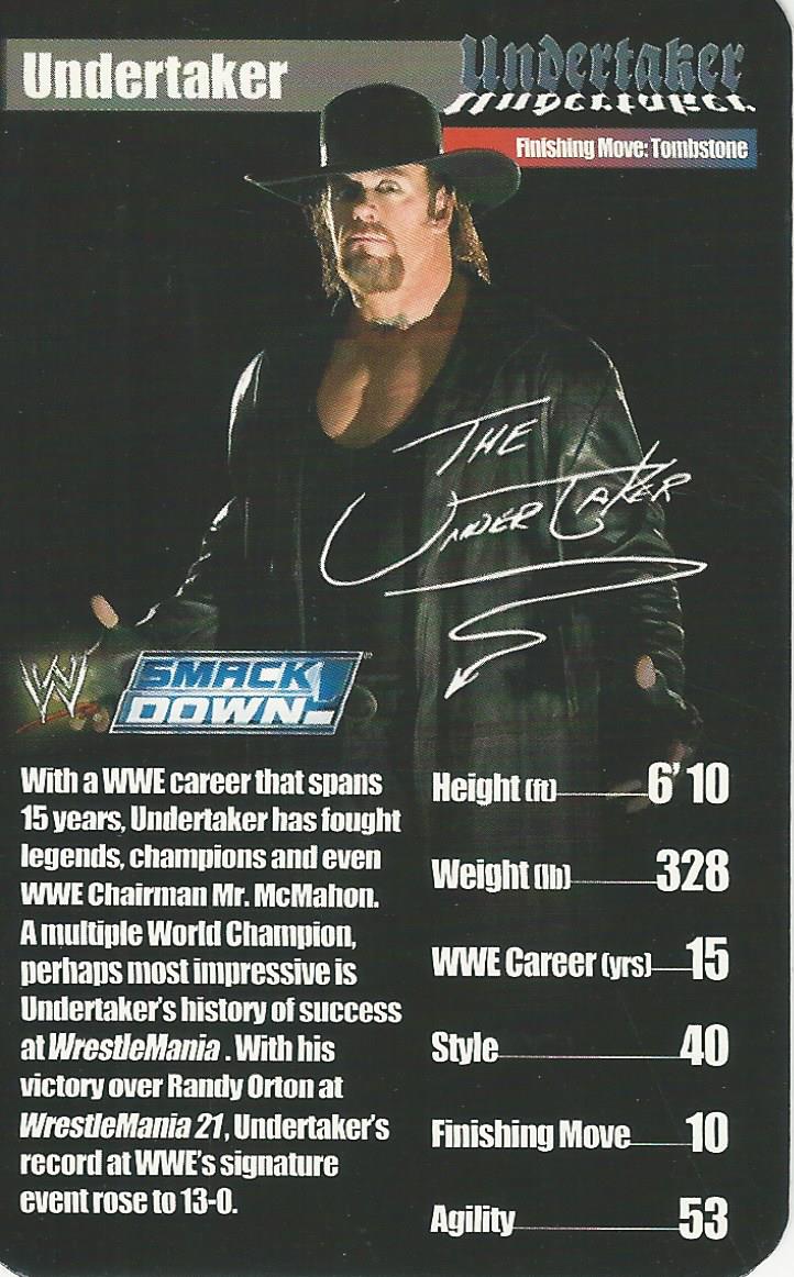 WWE Top Trumps Superstars 1 2005 Undertaker