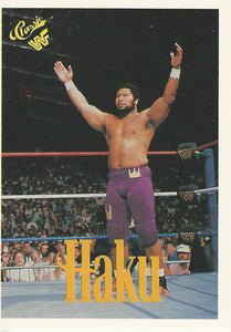 WWF Classic Trading Cards 1990 Haku No.120