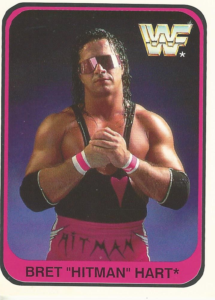 WWF Merlin 1991 Trading Cards Bret Hart No.122