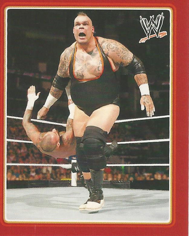 WWE Topps Icons 2013 Sticker Collection Brodus Clay No.124