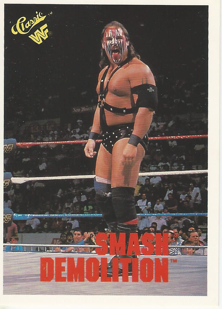 WWF Classic Trading Cards 1990 Smash Demolition No.128