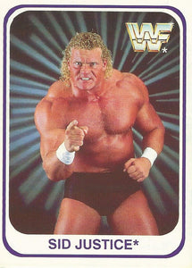 WWF Merlin 1991 Trading Cards Sid Justice No.128