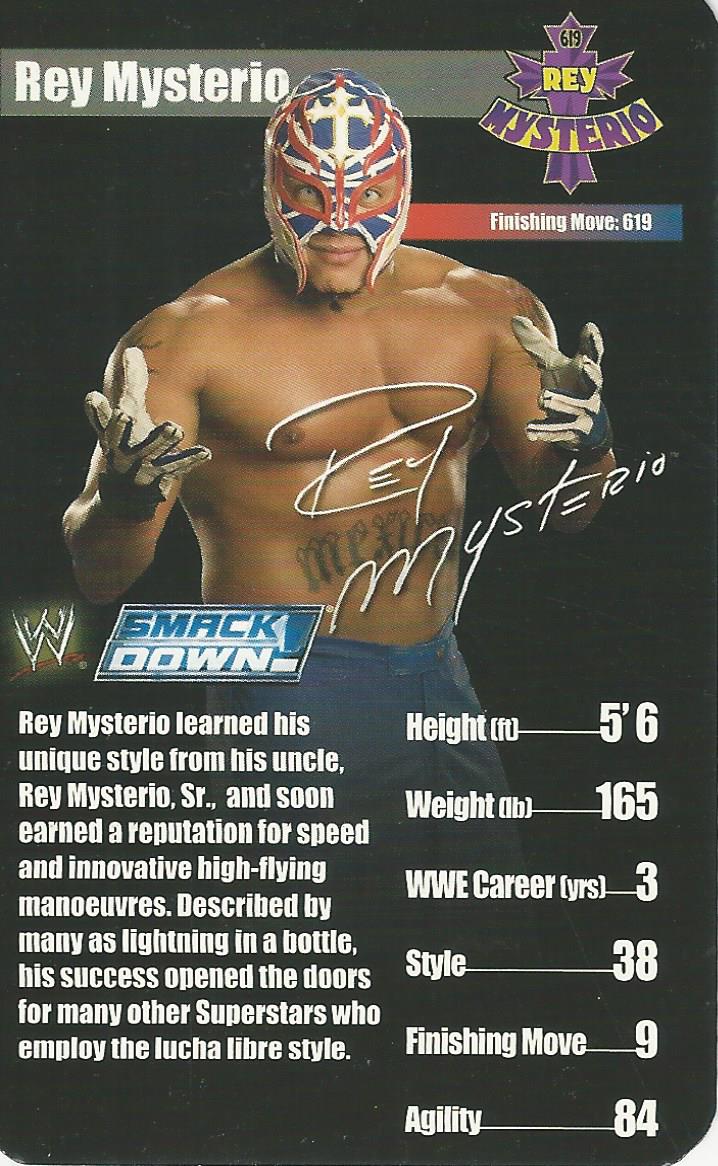 WWE Top Trumps Superstars 1 2005 Rey Mysterio