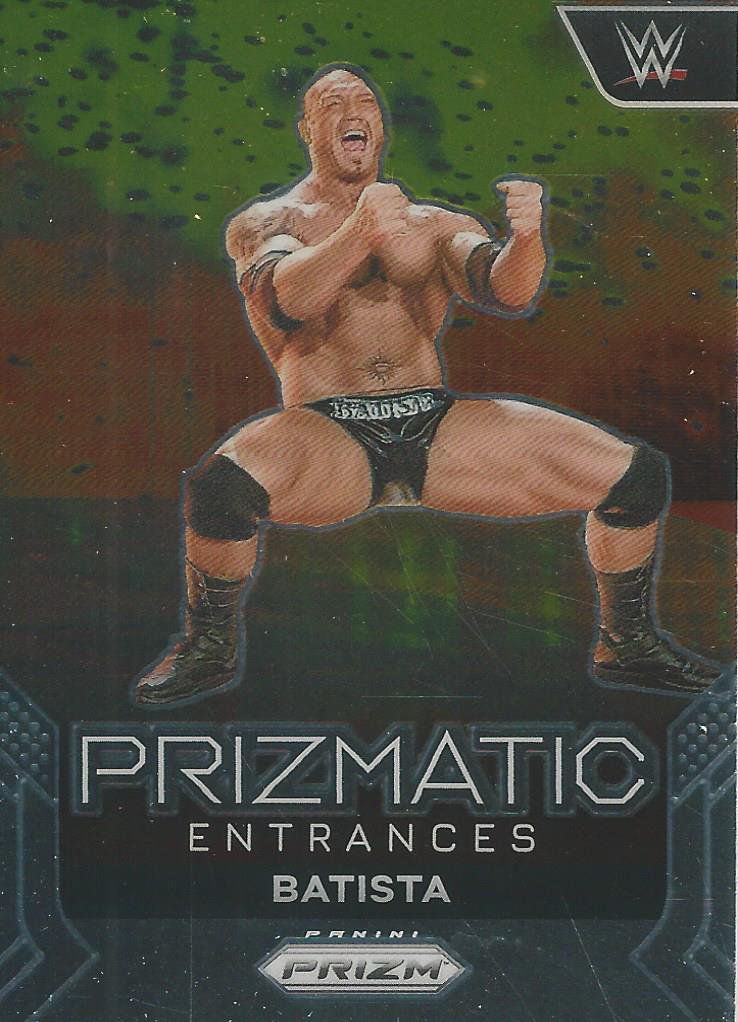 WWE Panini Prizm 2024 Trading Cards Prizmatic Entrances Batista No.14