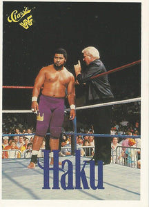WWF Classic Trading Cards 1990 Haku No.135