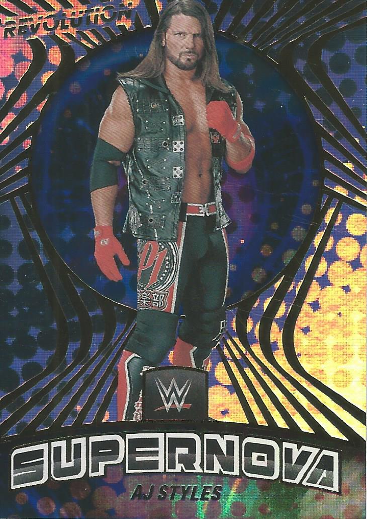 WWE Panini Revolution 2022 Trading Cards AJ Styles SUPERNOVA No.25