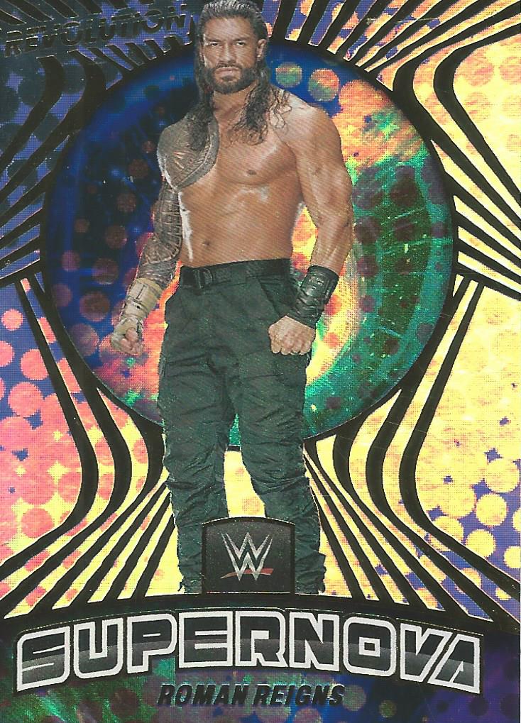 WWE Panini Revolution 2022 Trading Cards Roman Reigns SUPERNOVA No.28