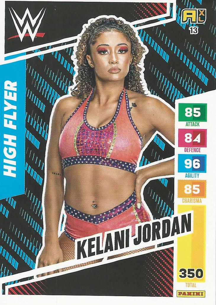 WWE Panini XL Adrenalyn 2024 Trading Cards Kelani Jordan No.13 Rookie