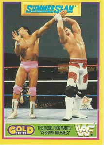 WWF Merlin Gold Series 2 1992 Trading Cards Shawn Michaels vs Rick Martel No.13