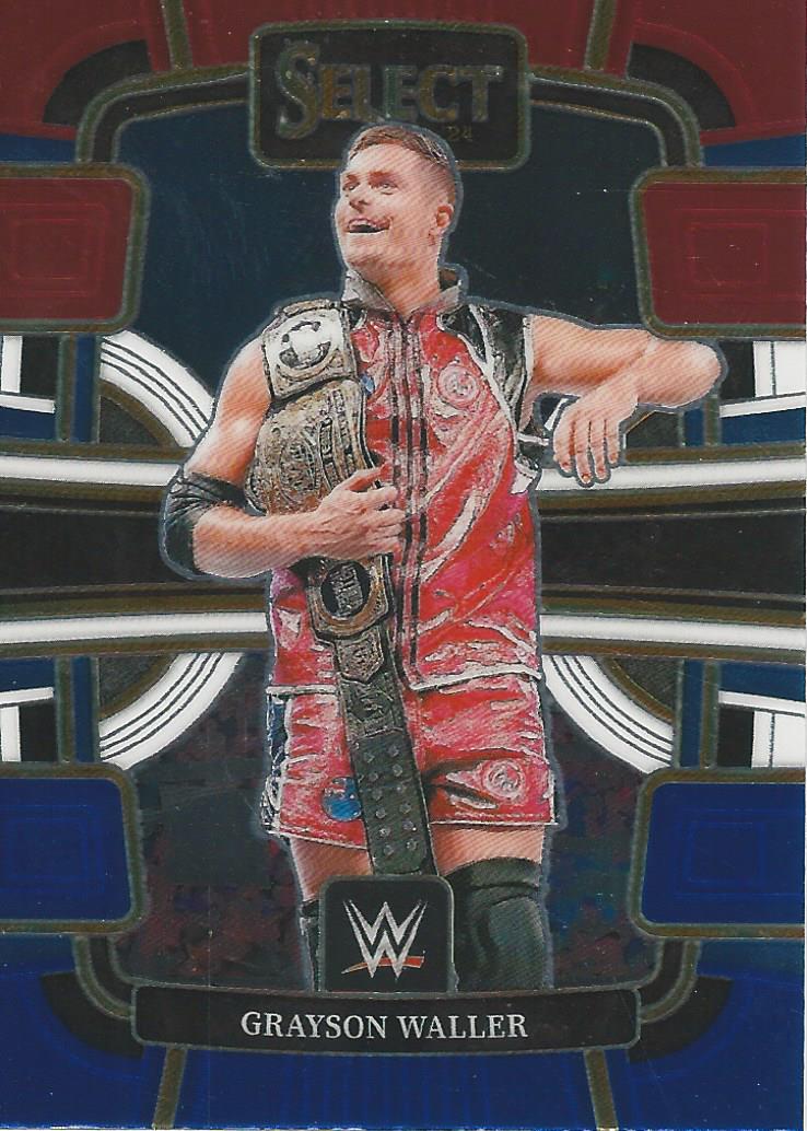 WWE Panini Select 2024 Trading Cards Blue/Silver/Red Grayson Waller No.44