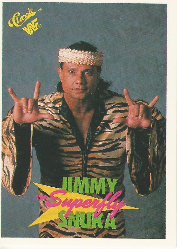 WWF Classic Trading Cards 1990 Jimmy Snuka No.14