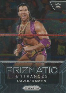 WWE Panini Prizm 2024 Trading Cards Prizmatic Entrances Razor Ramon No.16