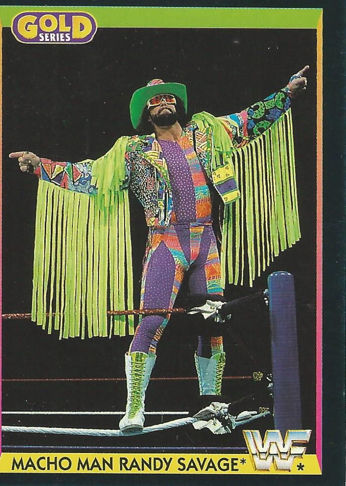 WWF Merlin Gold Series 1 1992 Trading Cards Macho Man Randy Savage No