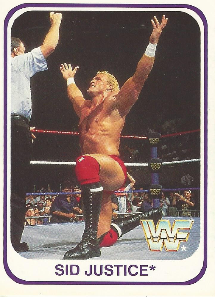 WWF Merlin 1991 Trading Cards Sid Justice No.14