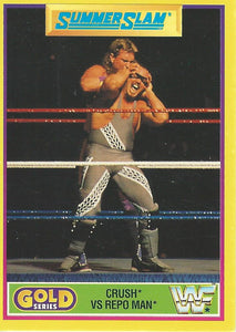 WWF Merlin Gold Series 2 1992 Trading Cards Crush vs Repo Man No.14