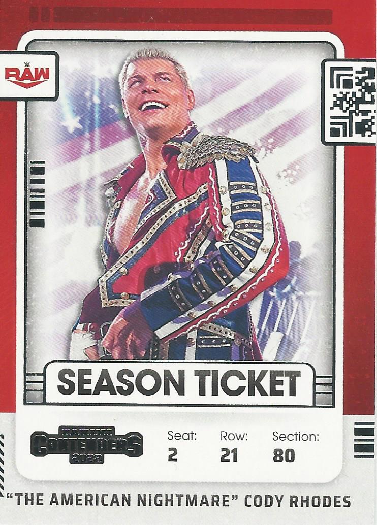 WWE Panini Chronicles 2022 Trading Cards Cody Rhodes No.108
