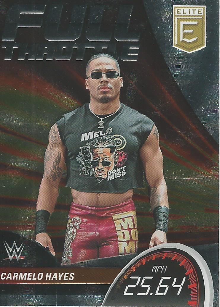 WWE Panini Elite 2023 Trading Cards Carmelo Hayes Full Throttle No.2