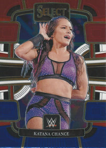 WWE Panini Select 2024 Trading Cards Blue/Silver/Red Katana Chance No.80