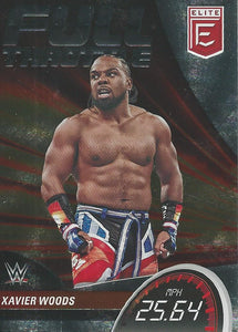 WWE Panini Elite 2023 Trading Cards Xavier Woods Full Throttle No.13