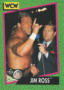 WCW Impel 1991 Trading Cards Jim Ross and Lex Luger No.155