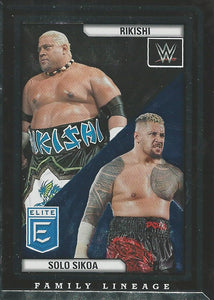 WWE Panini Elite 2023 Trading Cards Rikishi and Solo Sikoa Family Lineage No.5