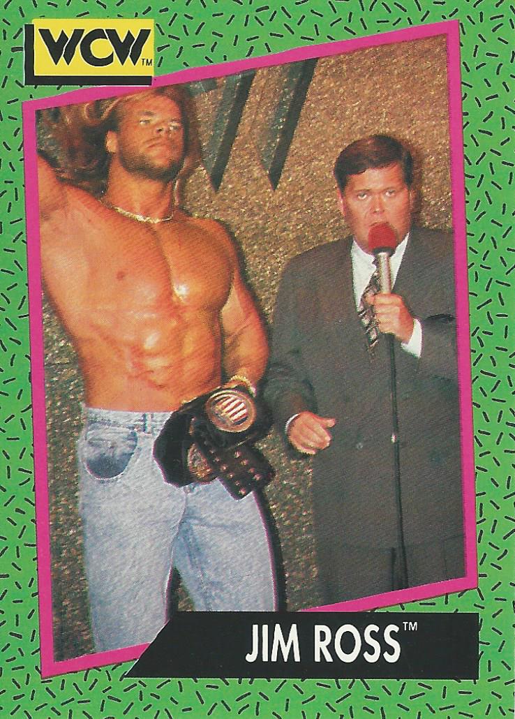 WCW Impel 1991 Trading Cards Jim Ross and Lex Luger No.156
