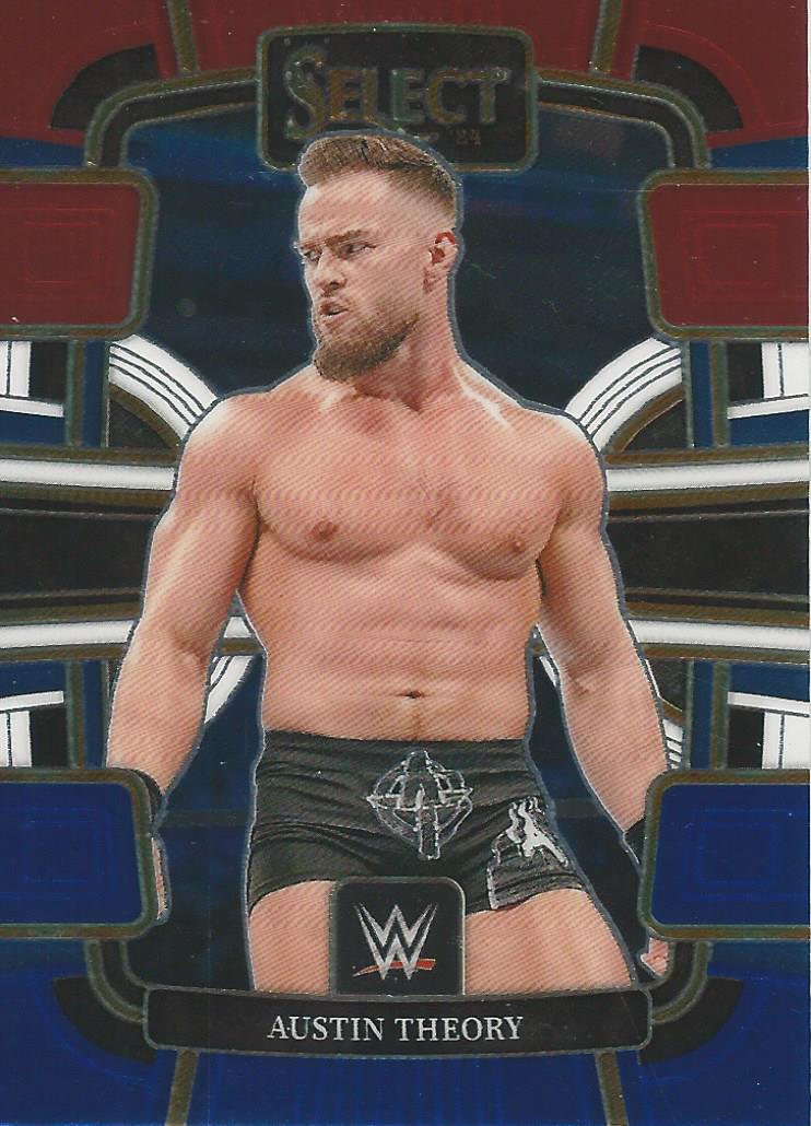 WWE Panini Select 2024 Trading Cards Blue/Silver/Red Austin Theory No.92